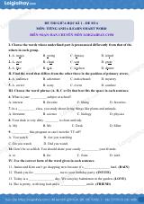 Đề thi giữa kì 1 Tiếng Anh 6 iLearn Smart World - Đề số 6